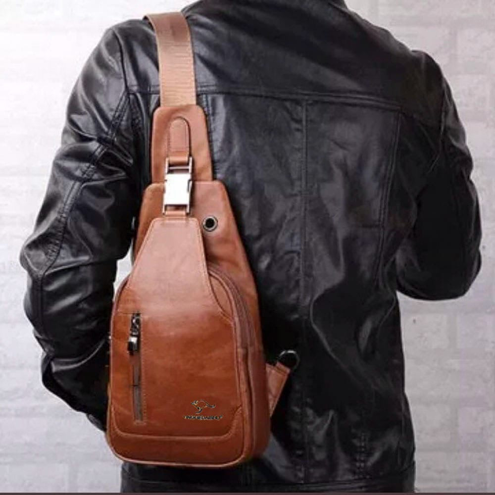 Kangaroo Shoulder Leather Bag for daily use with 3 attractive colors ...